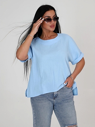 Женская футболка Джил / голубой