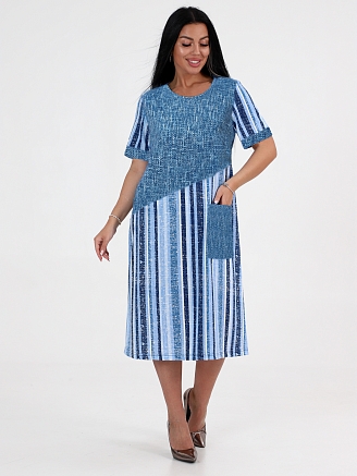 Женское платье Каприз ПлК-1544 / Снегопад на полосе