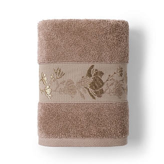 Полотенце махровое "Хорошо Дома" Магнолия / Мокко