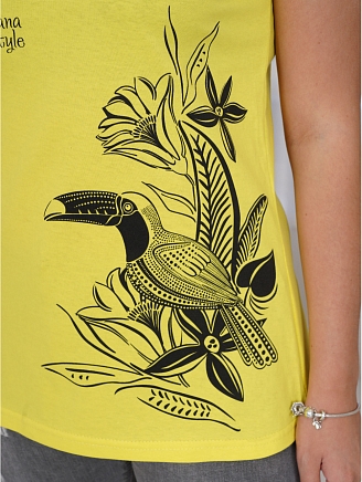 Женская майка Бали / Желтый
