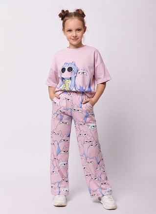 Детская пижама "Друзья" / Розовый