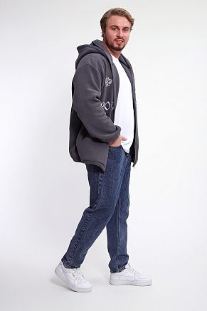 Мужской худи 36990 / серый