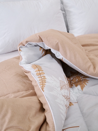 Одеяло всесезонное "Лебяжий пух" Уют / Лунный папоротник