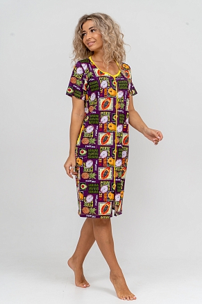 Женский халат 37007 / баклажан