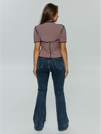 Женская футболка Лия / Кофе