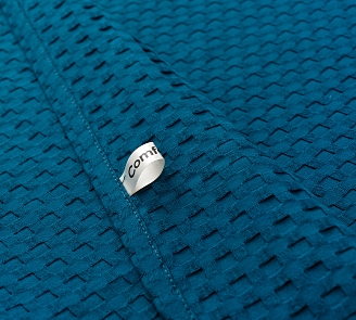 Полотенце банное вафельное полотно / Морская волна П