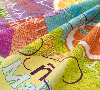 Полотенце банное вафельное полотно / Тропикана