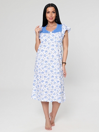 Женская ночная сорочка М-003 / Голубой