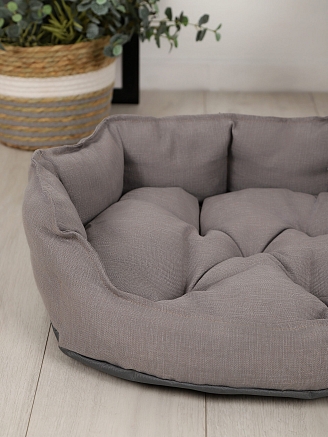 Лежанка для животных (рогожка) арт. LDZR-1 / Серый