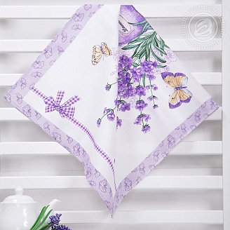 Набор полотенец рогожка / Сиреневая дымка