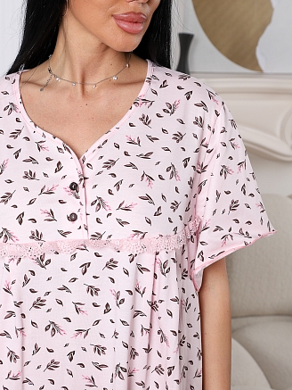 Женская ночная сорочка 2056/6 / Светло-розовый