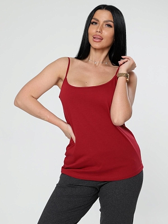 Женская майка Долси / бордовый