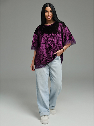 Женская футболка Андреа / Баклажан