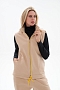 Жилет женский из футера / Латте макси