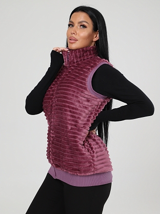 Женский жилет велсофт ЖВ-427 / Брусничный