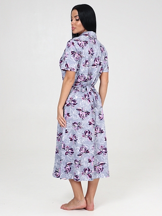 Женский халат ХК-546 / Сиреневая кувшинка