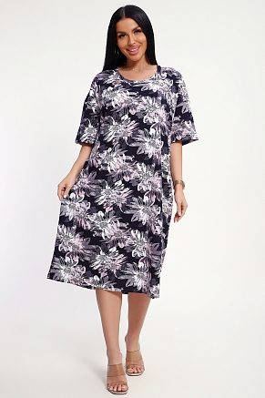 Женское платье 85552 / розовый+синий