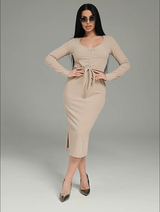 Женское платье Крис / Бежевый