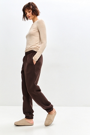 Женские брюки Сова / Шоколад