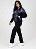 Женский костюм с брюками КФ-215 / Темно-синий, фэшн/fashion №3