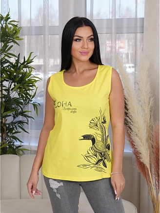 Женская майка Бали / Желтый