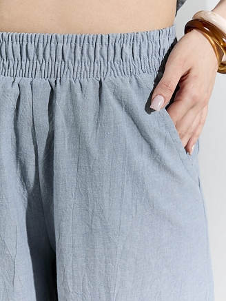 Женский костюм Ангелина-1 / серо-синий меланж