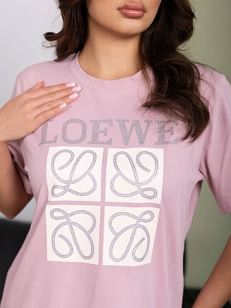 Женская футболка мод.2154/1 / Пудровый