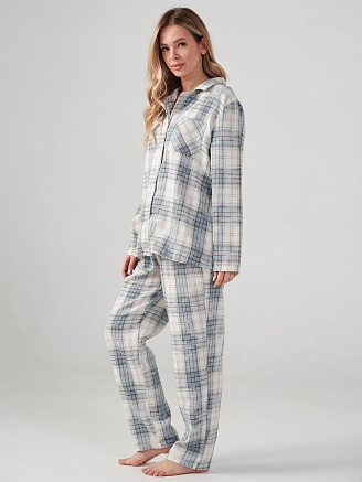 Женская пижама "Добрый вечер" 2163-Ф / Бирюзовый