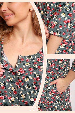 Женское платье 51208 / зеленый