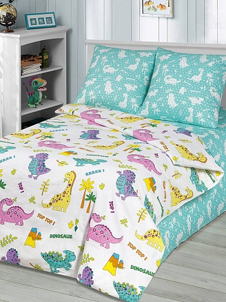 Детское постельное белье бязь / Динопарк