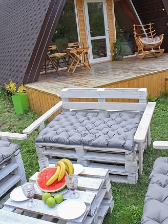 Матрас для садовой мебели арт. МО80 / Серый