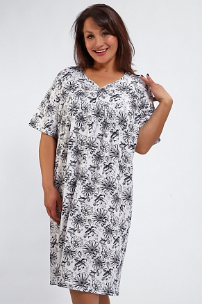 Женская ночная сорочка 88126 / темно-синий