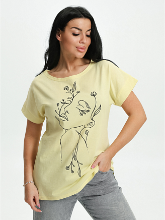 Женская футболка Ариадна / Лимонный