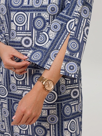 Женская туника Т-222(К) / Синий (узоры)