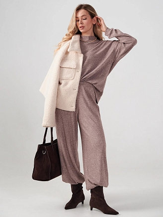 Женский костюм "Ангора" 2412-Л / Капучино