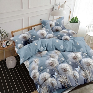 Постельное белье поплин набивной / В ассортименте