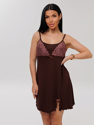 Женская сорочка Сор-82(Вис) / Шоколад