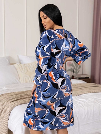 Женский халат мод.1932/2 / Синий