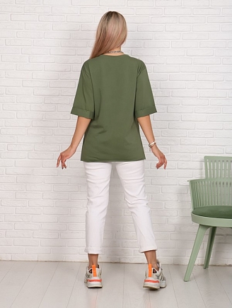 Женская футболка Кейт / Оливковый