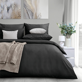 Комплект постельного белья "Verossa" Stripe / Black