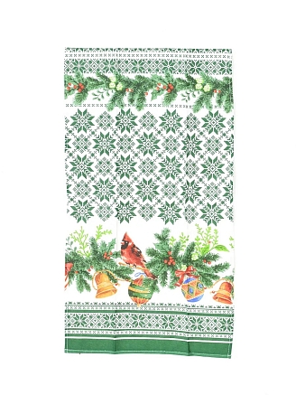 Полотенце кухонное рогожка нарезка / Новогоднее (в ассортименте)