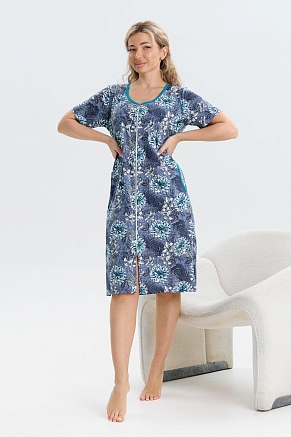 Женский халат 37002 / синий