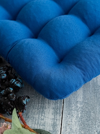 Подушка на стул с гречневой лузгой / Василёк