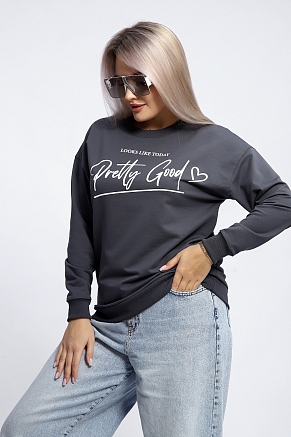 Женская толстовка 80048 / темно-серый