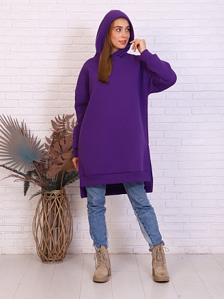 Женское платье-худи Меган / Фиолетовый