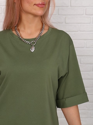 Женская футболка Кейт / Оливковый