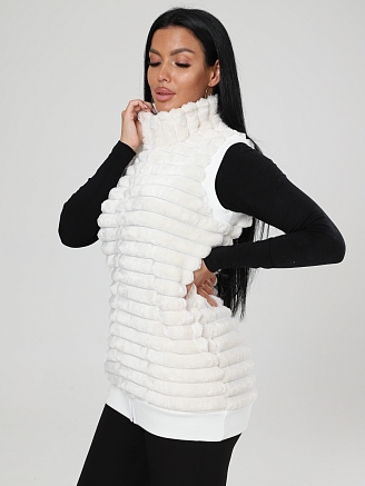 Женский жилет велсофт ЖВ-427 / Молоко