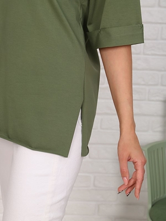 Женская футболка Кейт / Оливковый