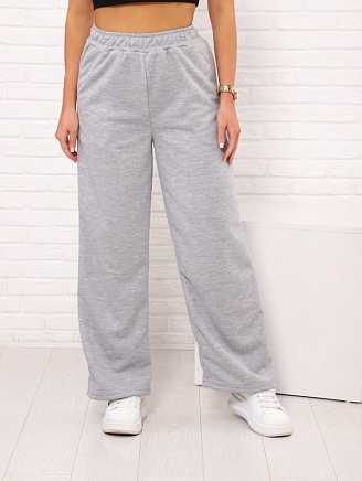 Женские брюки БР-10 / Серый меланж