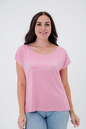Футболка женская Лирика You are safe / нежно-розовый
